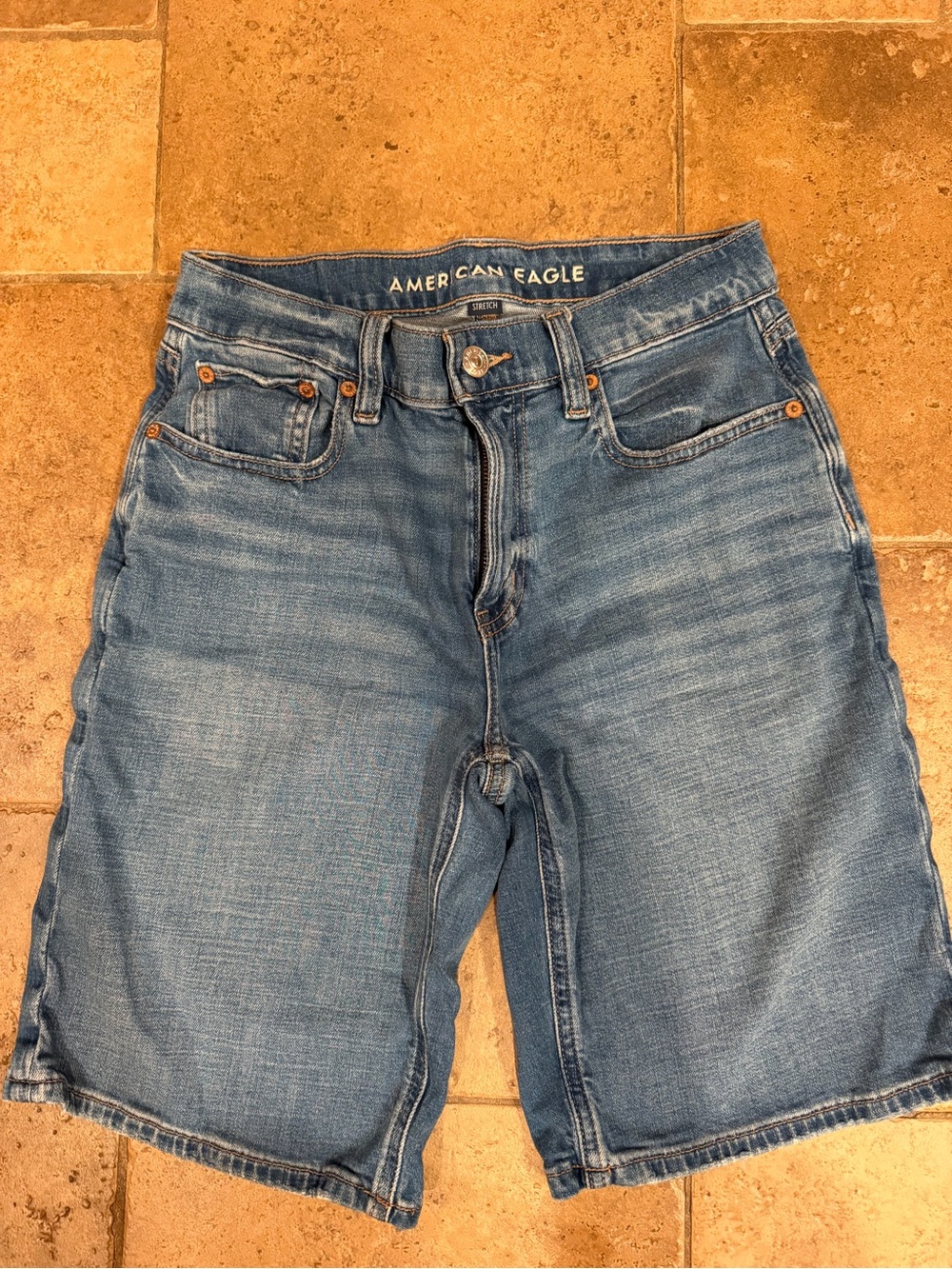 American Eagle Outfitters Women’s Denim Bermuda Shorts - med Blue
